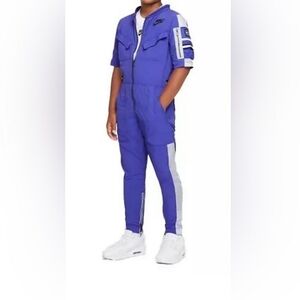 Nike Big Kids Sportswear KP‎ Union Blue White Jumpsuit